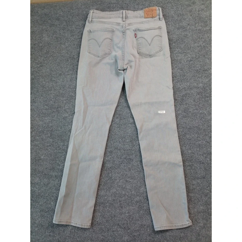 Levi's 511 Slim Fit Jeans Gray Wash Stretch Mens 31x32 Denim Pants